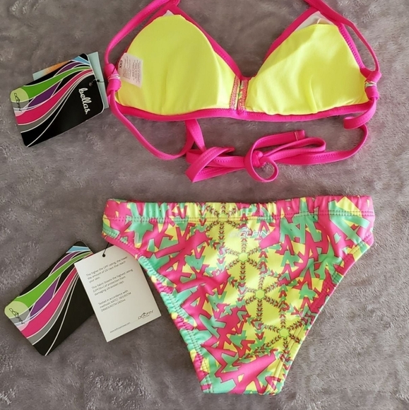 Pink and Yellow Dolfin Bikini - Picture 7 of 9